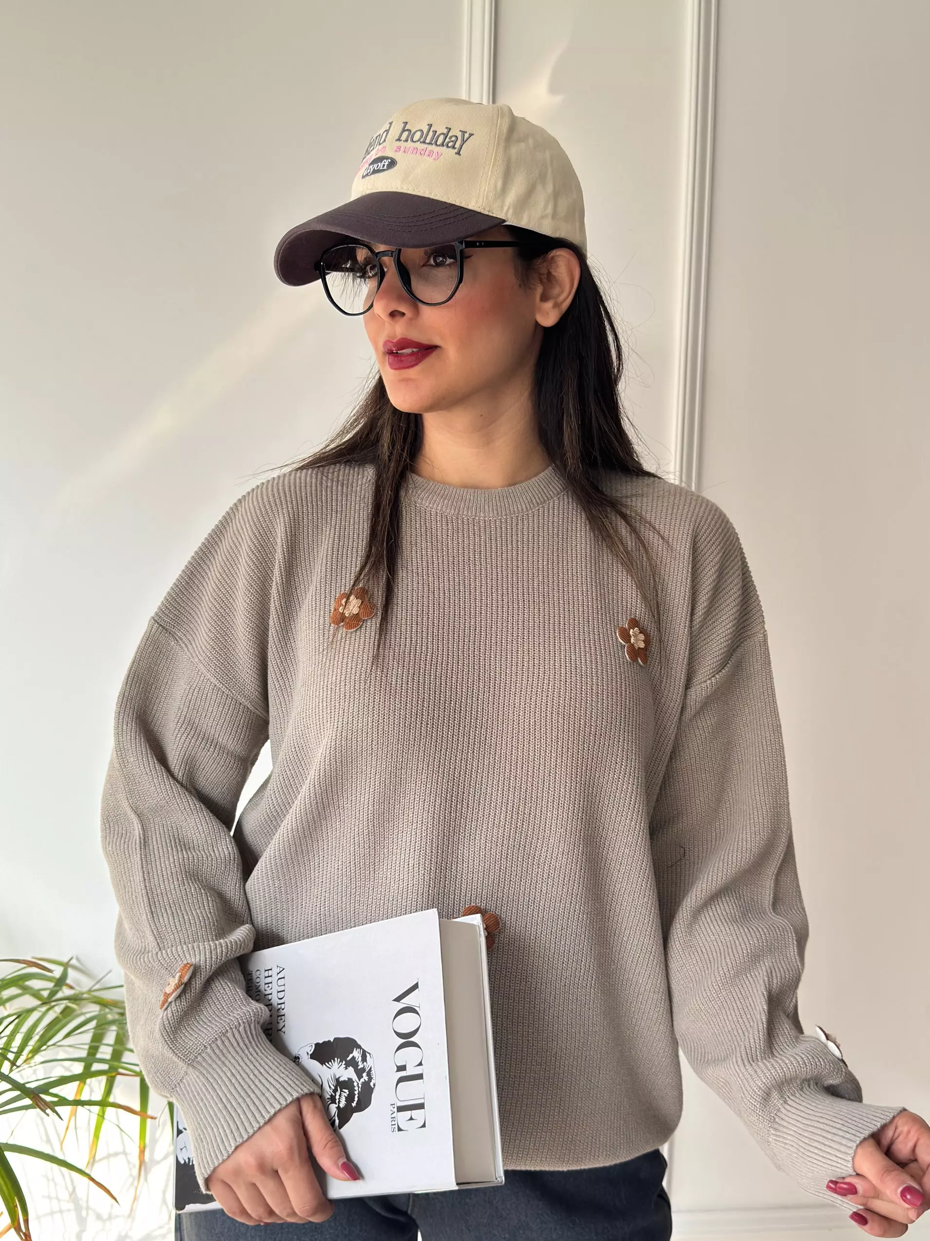 بافت پینترستی بابونه